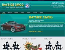 Tablet Screenshot of baysidesmogeastbay.com